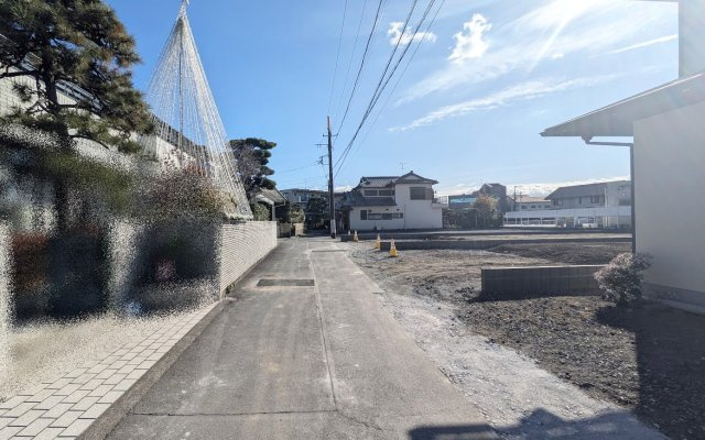 売土地　富士市横割1丁目　全３区画の前面道路含む現地写真|現地撮影　12.12