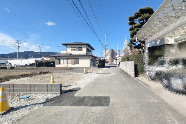 売土地　富士市横割1丁目　全３区画の前面道路含む現地写真|現地撮影　12.12
