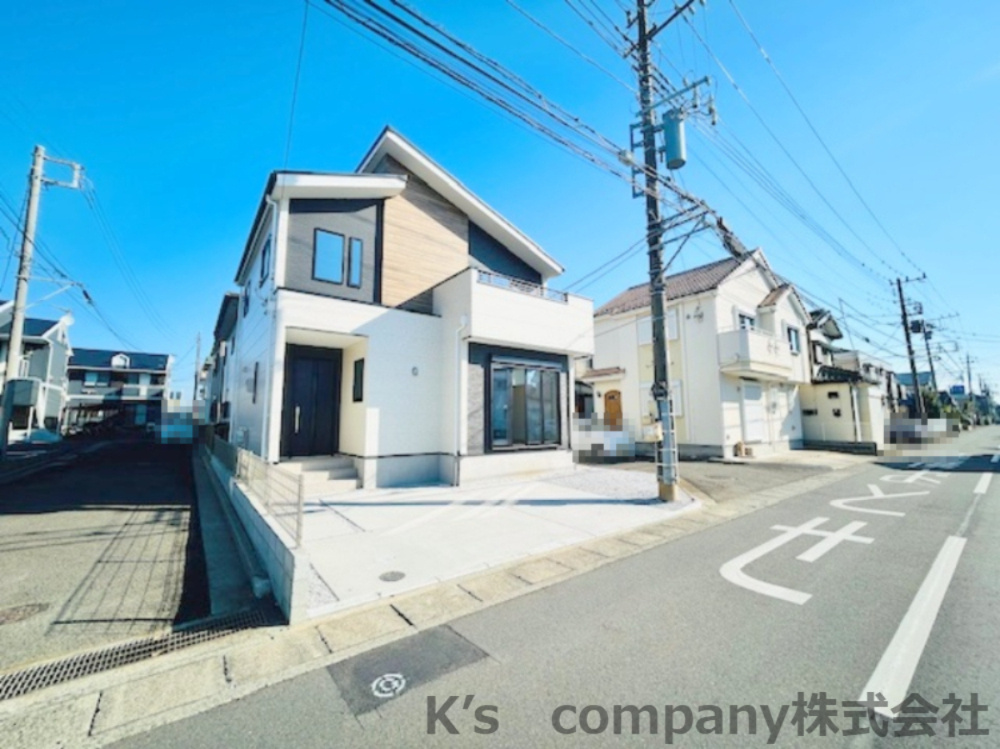 高座郡寒川町中瀬　新築戸建の前面道路含む現地写真|前面道路の様子です◇