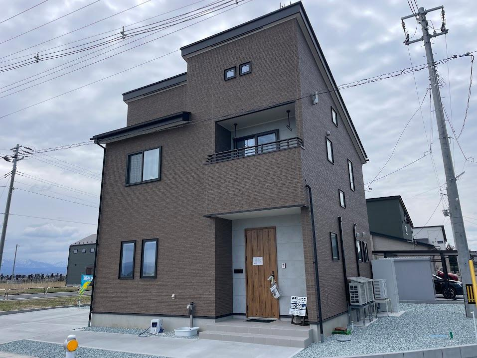 東田川郡三川町押切新田建売住宅【Ｚ空調】の外観|現地外観写真。内覧予約受付中！