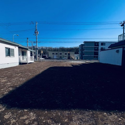 【外観】 | 桂木4丁目売地 | 高低差がありましたので土を入れて高低差をなくしました。
裏面から見た最新の状態です。