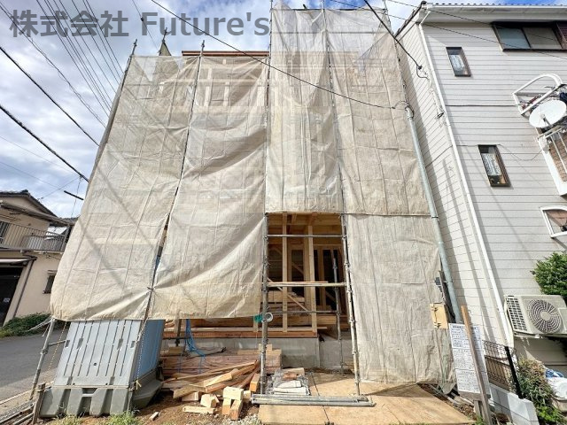 三郷市戸ケ崎　新築戸建　全1棟の外観|現地の写真になります。