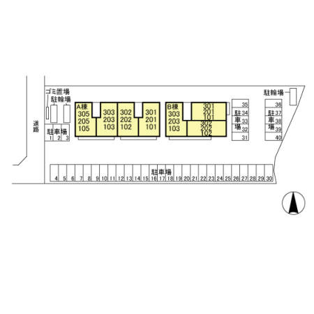海正 ABの区画図