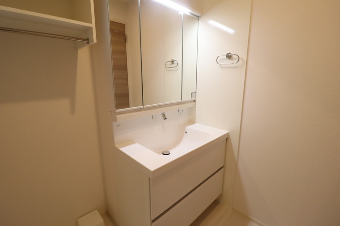 海正 ABの独立洗面台|洗髪洗面化粧台（三面鏡）