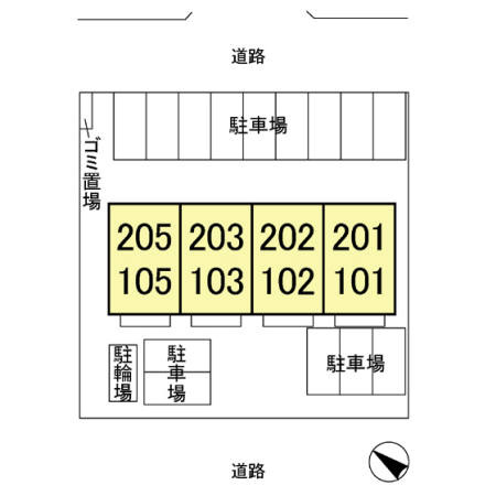 ベルソフィアCの区画図