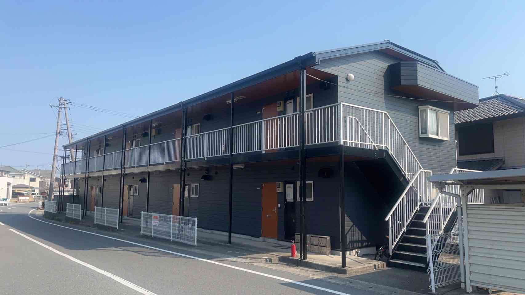 姫路市広畑区則直のアパートの外観|おしゃれな外観です