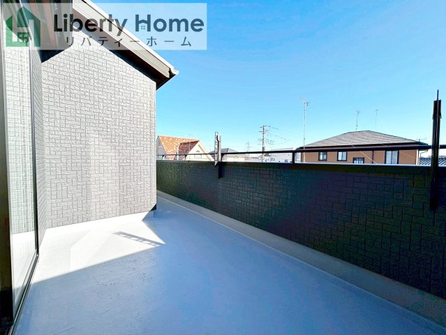 水戸市見和3丁目1期　新築戸建のバルコニー