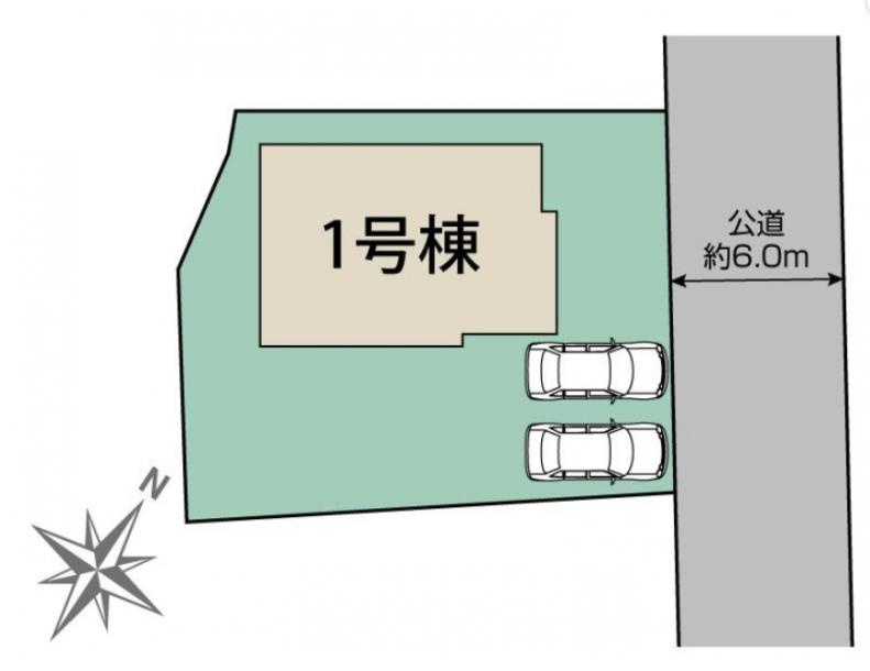 水戸市見和3丁目1期　新築戸建の区画図