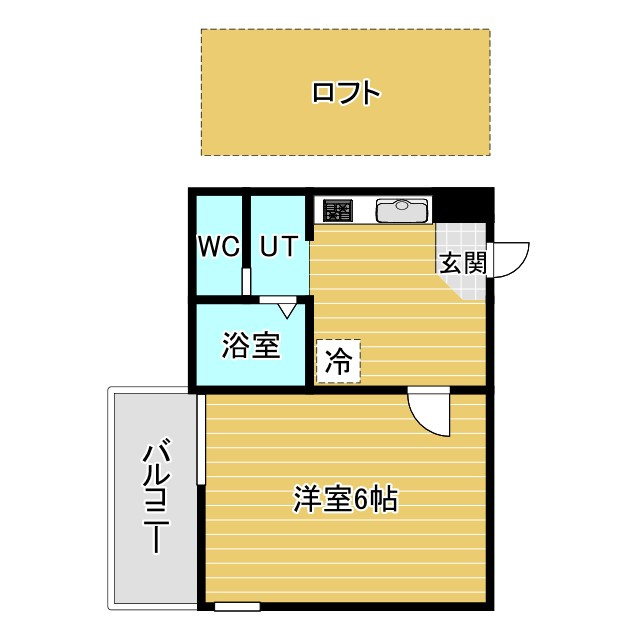 吹田市千里山西５丁目のアパートの間取り