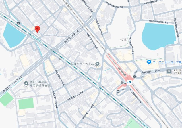 【地図】 | 明石市魚住町西岡　土地