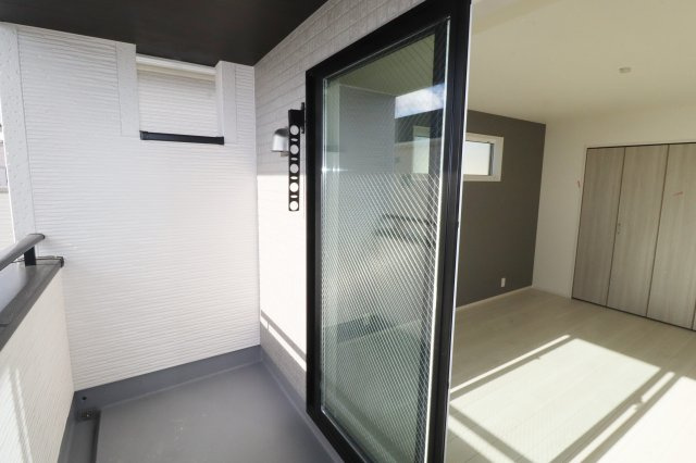 郡山市芳賀３丁目　　　７号棟　　　芳賀小学校、郡山第４中学区のバルコニー