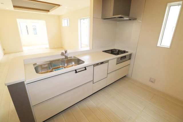 郡山市芳賀３丁目　　　８号棟　　　芳賀小学校、郡山第４中学区の外観パース|北側から見た区画全体外観ＣＧパース