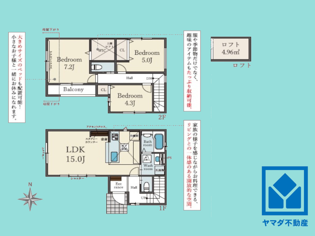 伏見区深草加賀屋敷町　1期の間取り