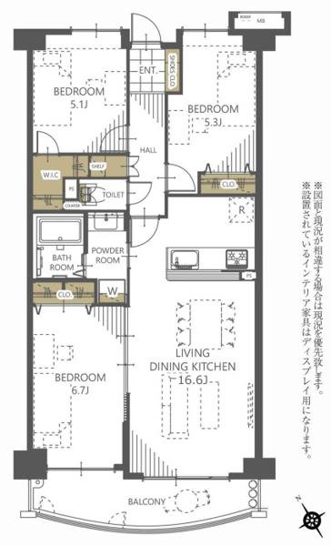 【間取り】 | アンピール海の中道II☆仲介手数料無料☆