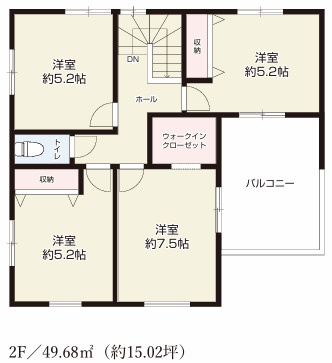 【仲介手数料無料】沢市小手指南４期全１棟　所沢市の新築住宅なら西武ハウジングの間取り