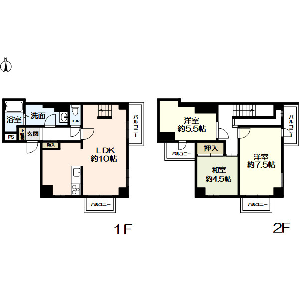 メイゾン桂東の間取り