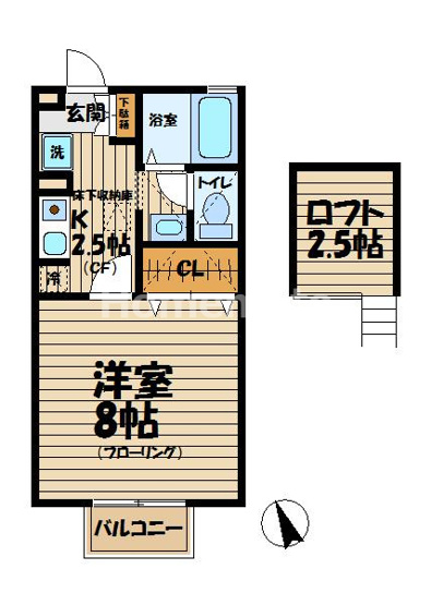 【間取り】 | コーポラス泉