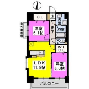 アルページュ西新の間取り