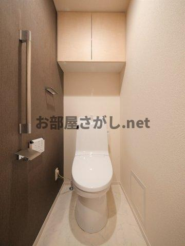 ハーモニーレジデンス東京アーバンスクエア#002【ペットOKのデザイナーズ／11月下旬入居可】のトイレ|内装もきれいです