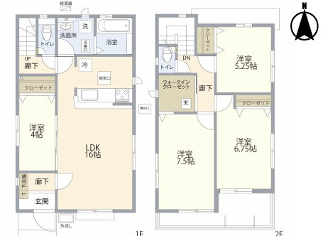 【築浅】坂戸市片柳中古住宅の間取り