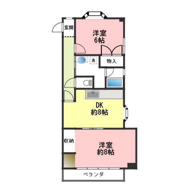 松山マンションの間取り