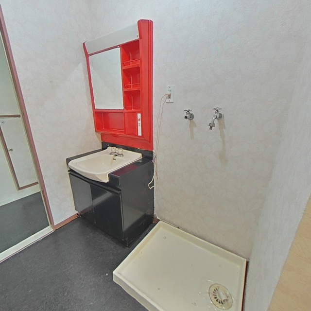 松山マンションの洗面所