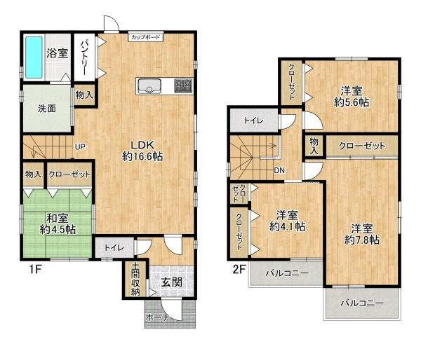 【間取り】 | 明石市朝霧町3丁目　新築戸建