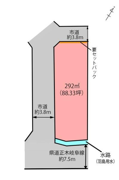 羽島市正木町須賀小松の土地図