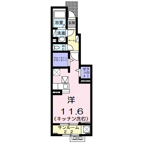 ミラノⅥ　Ｂの間取り