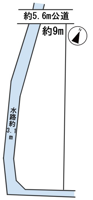 ６５３７６　岐阜市粟野西7丁目土地の区画図