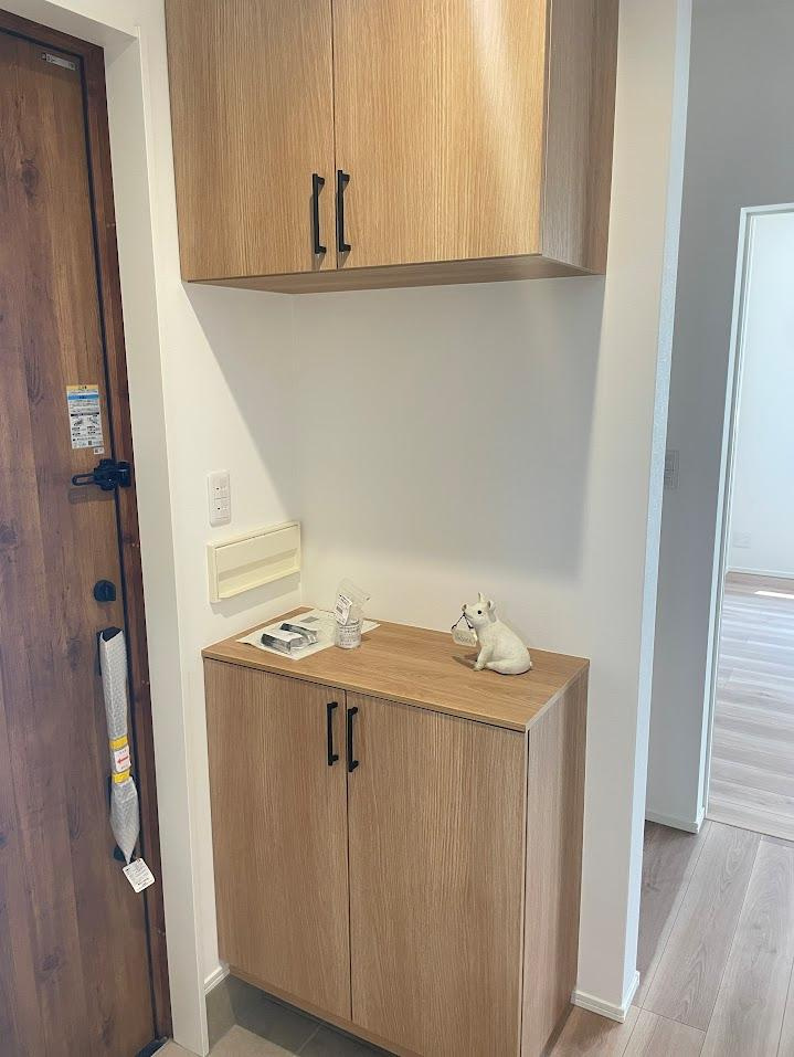 天童市柏木町【新築建売住宅】①の収納|大きいシューズボックスはどんどん増える靴を散らかさずに収納できます。