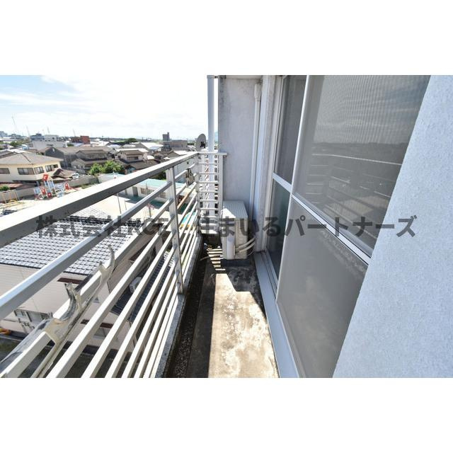 久留米市瀬下町の賃貸マンションのバルコニー|バルコニー付きです