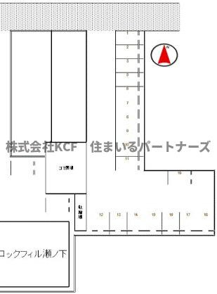 ロックフィル瀬下の区画図