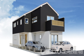 【外観】 | 中央区小山1丁目  1号棟 3期 | イメージパース（完成時に現況と異なる場合は現況優先となります）