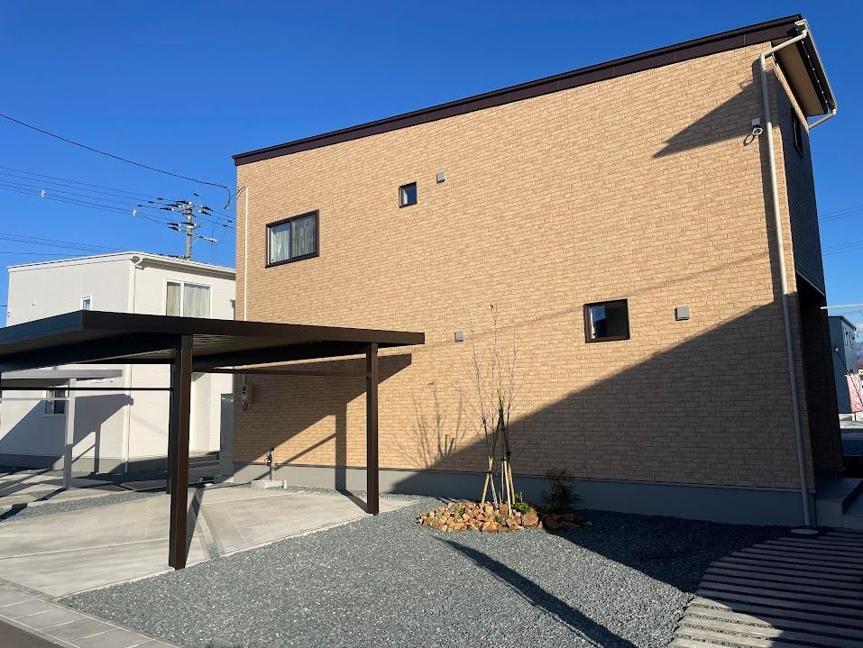 山形市下椹沢【新築建売住宅】の外観|山形市下椹沢建売住宅。内覧予約受付中です！