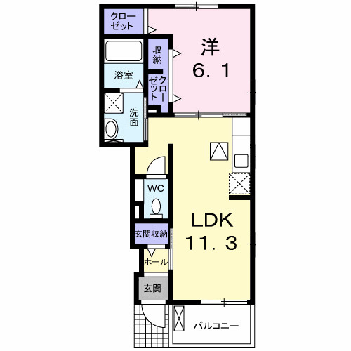 ｓｕｎｎｙ　ｐｒｅｔｔｙ　ＳＴの間取り