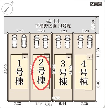 【区画図】 | リーブルガーデン加東市下滝野５期 | 区画図