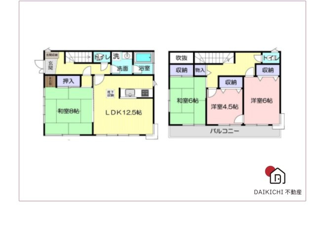 【間取り】 | 滑川町みなみ野２丁目　中古戸建