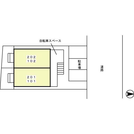 シャルマンⅡの区画図