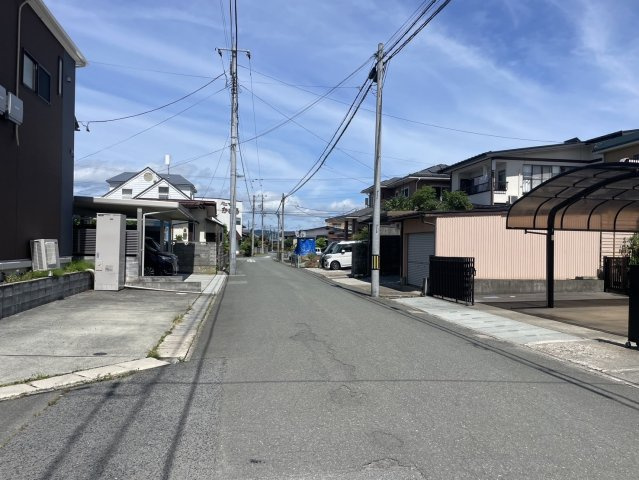 山形市江南第22【新築建売住宅】の前面道路含む現地写真|前面道路