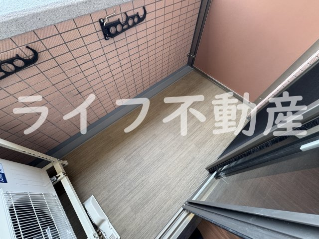 プレジオ長田のバルコニー|落ち着いた時間を過ごせるバルコニーです