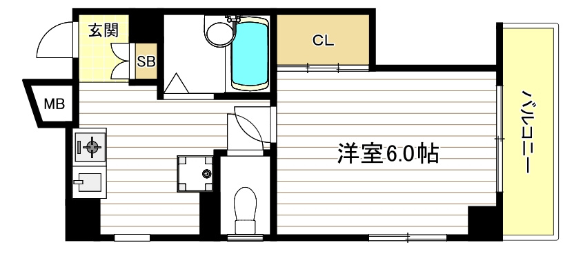 ブロッサムカスガデの間取り