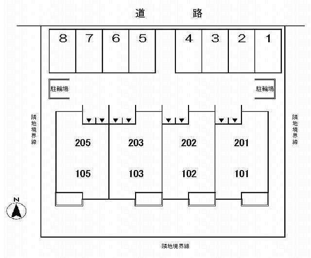 クレマチスの区画図