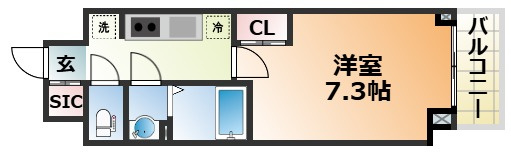 GENOVIA神戸湊川公園の間取り
