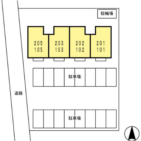 ヴィラ サンマリンの区画図