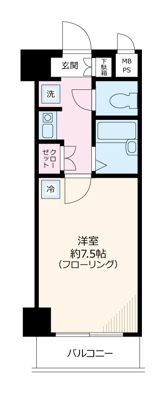 エクセリア文京池之端の間取り