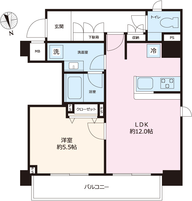 アクサス神楽坂ステーションの間取り