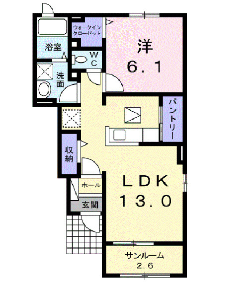 高瀬川ハイツⅡの間取り|間取図