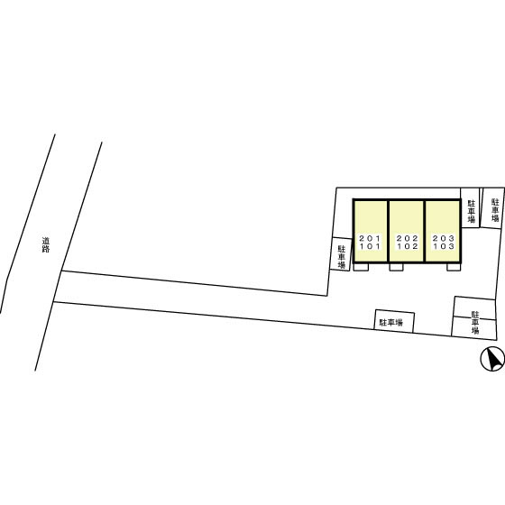 グリンブルスティ　ＹＨの区画図