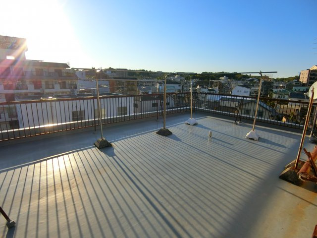 ファミリーハイツのバルコニー